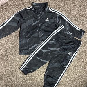 Adidas Black and White Camouflage Tracksuit 18Months